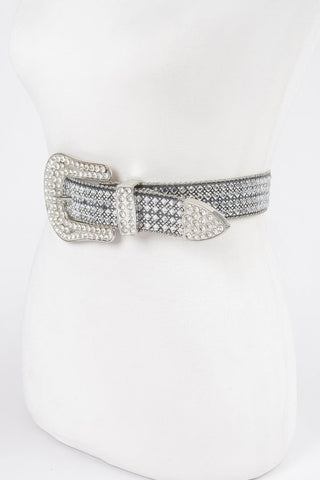 Rhinestone Western Style Belt - Wear Arielle