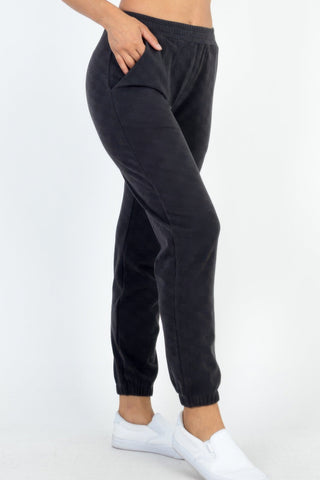 Ribbed Side Pocket Joggers - Wear Arielle