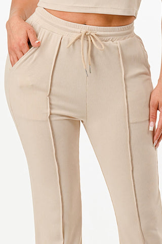 Ribbed Tank Top And Pant Set - Wear Arielle