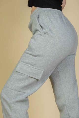 Side Pocket Drawstring Waist Sweatpants - Wear Arielle