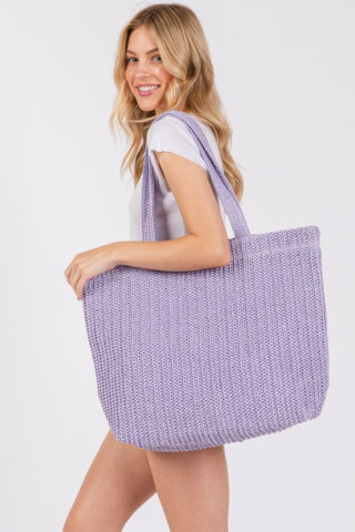 Solid Crochet Straw Bag - Wear Arielle