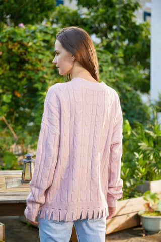 Solid Knit Sweater - Wear Arielle
