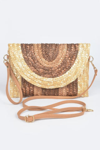 Straw Coloful Envelope Clutch - Wear Arielle