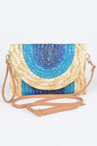 Straw Coloful Envelope Clutch - Wear Arielle