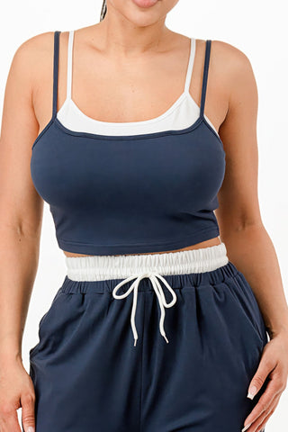 Tank Top And Sweatpant Set - Wear Arielle