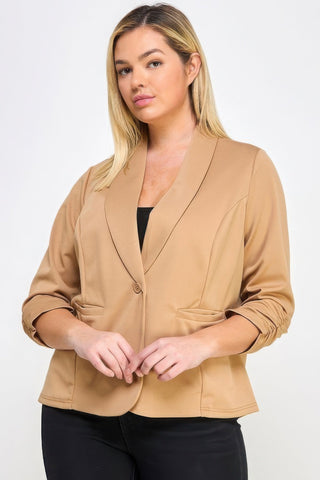 Techno Scuba Blazer W/pockets - Wear Arielle
