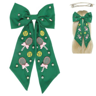 Tennis Ball Bow Barrette Hair Clip - Wear Arielle