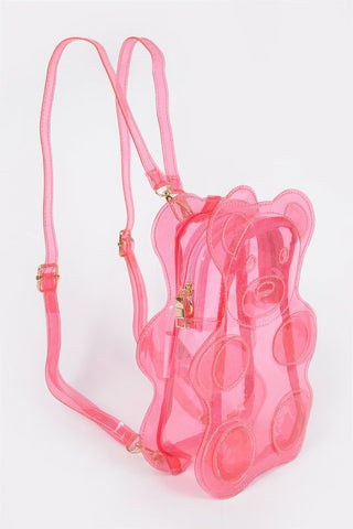 Transparent Teddy Bear Backpack - Wear Arielle