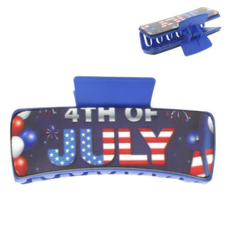 Usa 4th Of July Hair Claw Clip - Wear Arielle