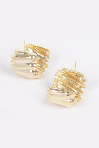Vintage Gold Dip Metal Earring - Wear Arielle
