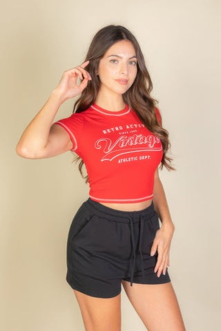 Vintage Short Sleeve Graphic T Shirt - Wear Arielle
