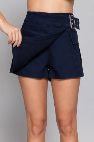 Waist Belted Cargo Skort - Wear Arielle