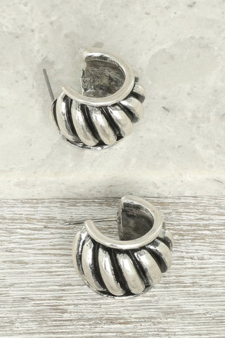 Western Bubble Huggie Hoop Earrings - Wear Arielle