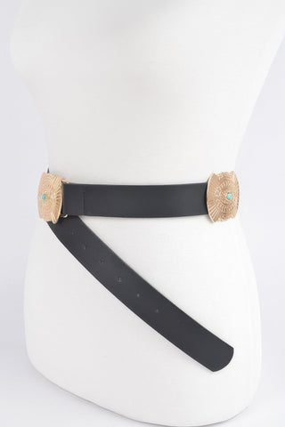 Western Style Belt With Turquoise - Wear Arielle