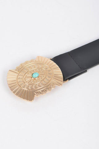 Western Style Belt With Turquoise - Wear Arielle