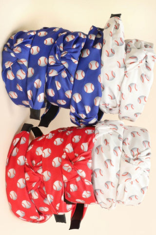 12pack Baseball Theme Top Knotted Headband - Wear Arielle