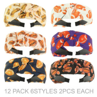 12pack Football Theme Top Knotted Headband - Wear Arielle