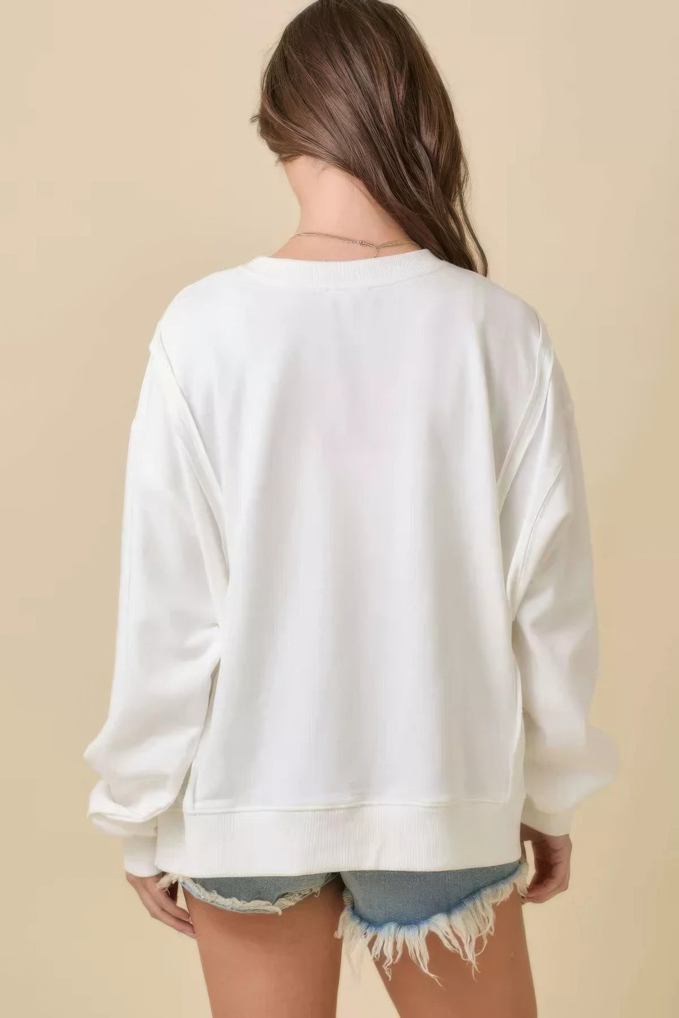4th Of July Usa Patchwork Crewneck Long Sleeve Top - Wear Arielle
