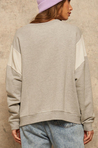 Heather Grey “Know Your Power” Graphic Terry Sweatshirt - Wear Arielle
