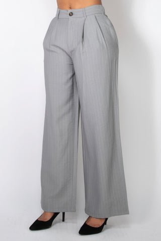 High - rise Stripe Wide Leg Pants - Wear Arielle