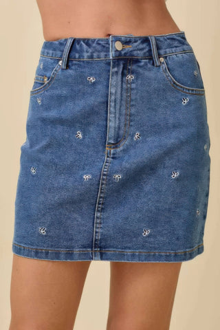 Mini Denim Skirt - Wear Arielle