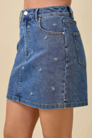 Mini Denim Skirt - Wear Arielle