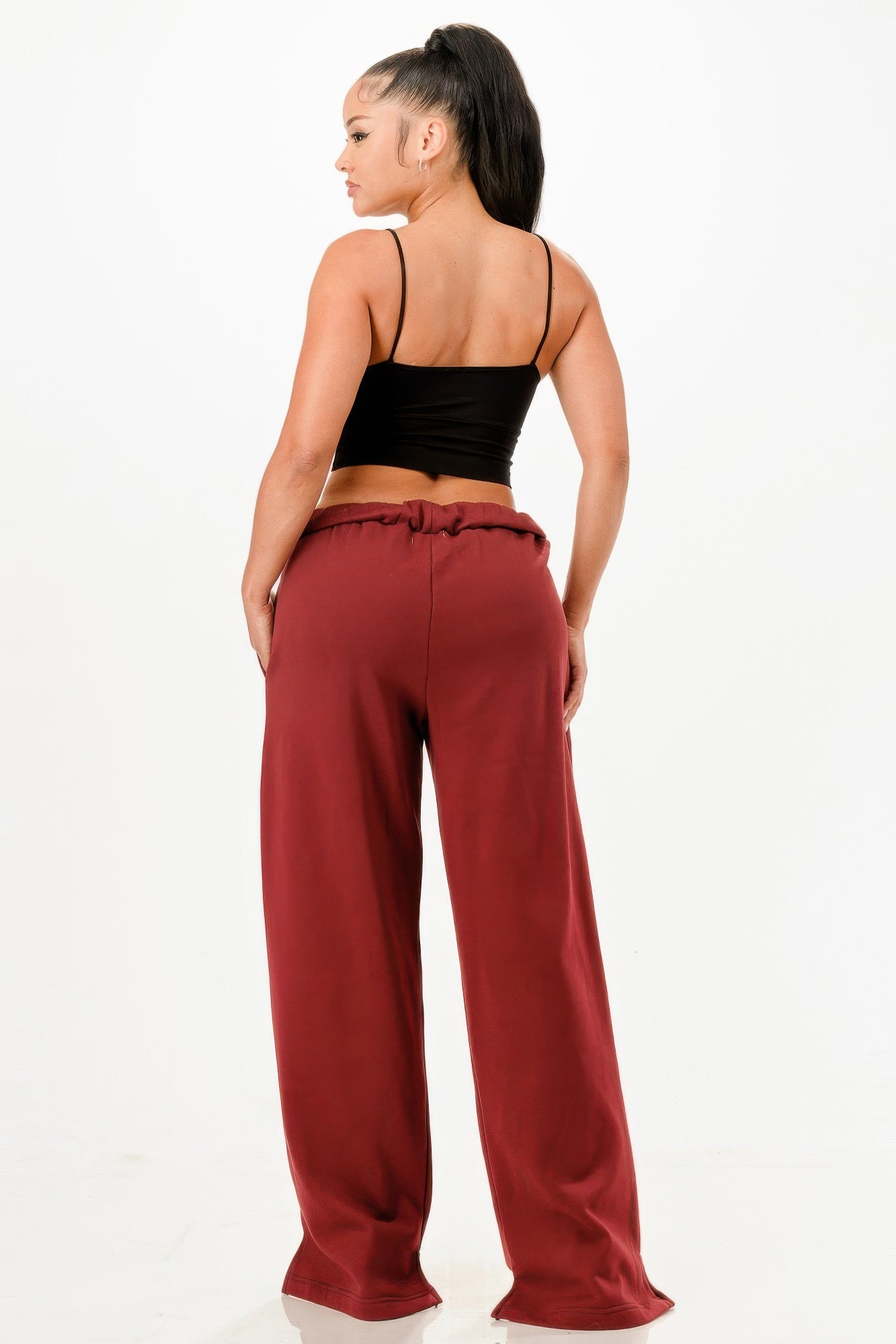 Baggy Sweatpants burgundy - Wear Arielle