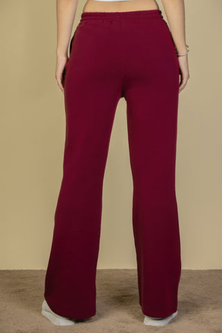 Drawstring Waist Slant Pocket Sweatpants - Wear Arielle