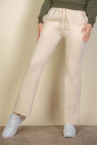 Drawstring Waist Slant Pocket Sweatpants - Wear Arielle