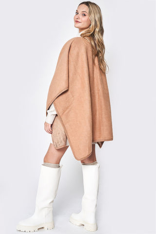 Cozy Side Border Ruana - Wear Arielle