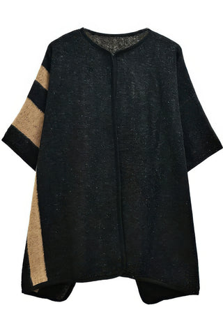 Cozy Side Border Ruana - Wear Arielle