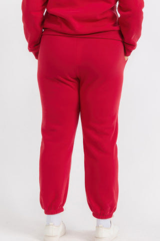 Plus Size Fleece Joggers - Wear Arielle