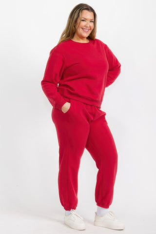Plus Size Fleece Joggers - Wear Arielle