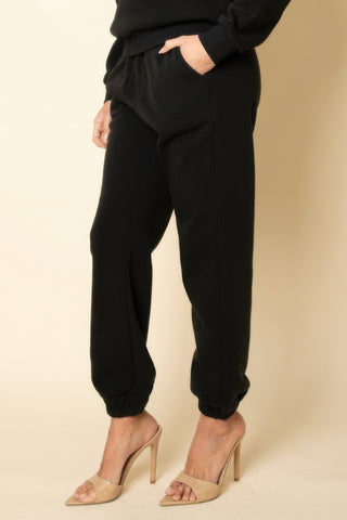 Poly Fleece Elastic Waist Joggers - Wear Arielle