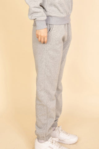 Poly Fleece Elastic Waist Joggers - Wear Arielle