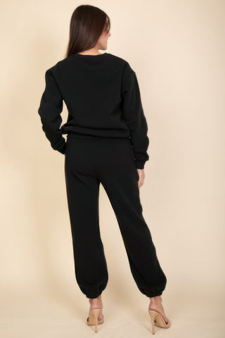 Comfy Fleece Crewneck Pullover - Wear Arielle