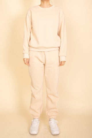 Comfy Fleece Crewneck Pullover - Wear Arielle