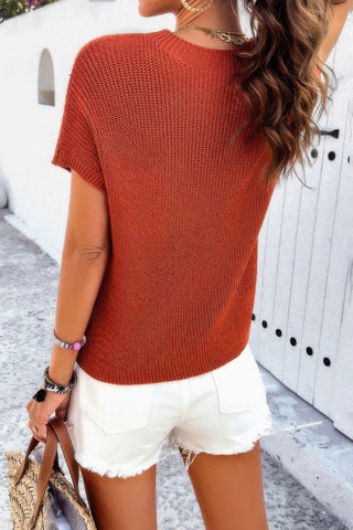Ribbed Knit Loose Top - Wear Arielle