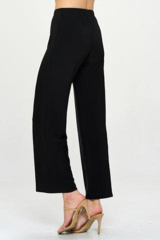 Elastic Waistband Flared Pants - Wear Arielle