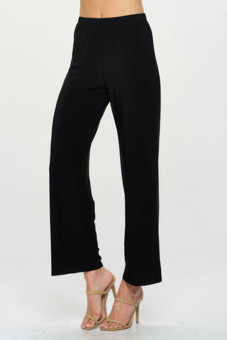 Elastic Waistband Flared Pants - Wear Arielle