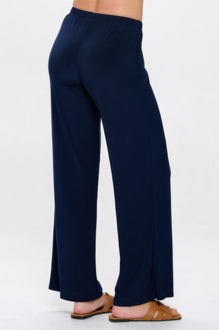 Elastic Waistband Flared Pants - Wear Arielle