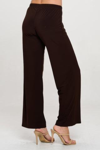 Elastic Waistband Flared Pants - Wear Arielle