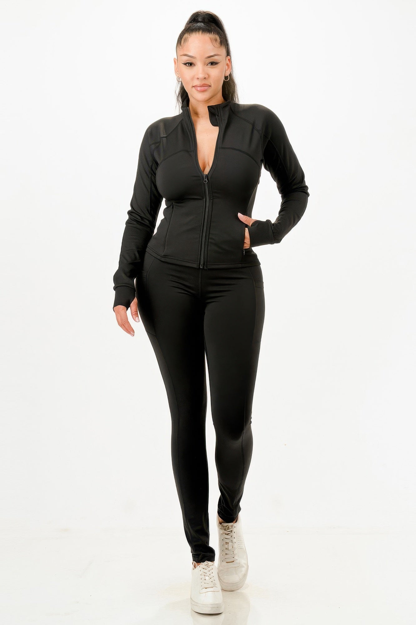 Active Jacket And Legging Set - Wear Arielle