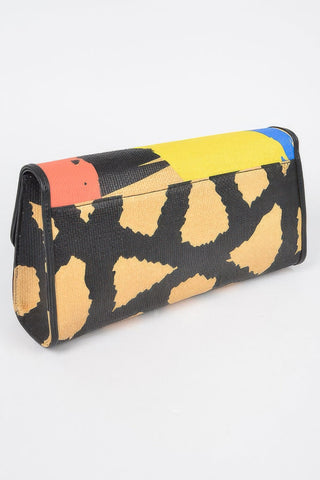 Animal Print Clutch With Color Palette - Wear Arielle