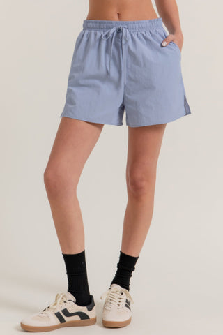 Anorak Side Slit Workout Shorts - Wear Arielle