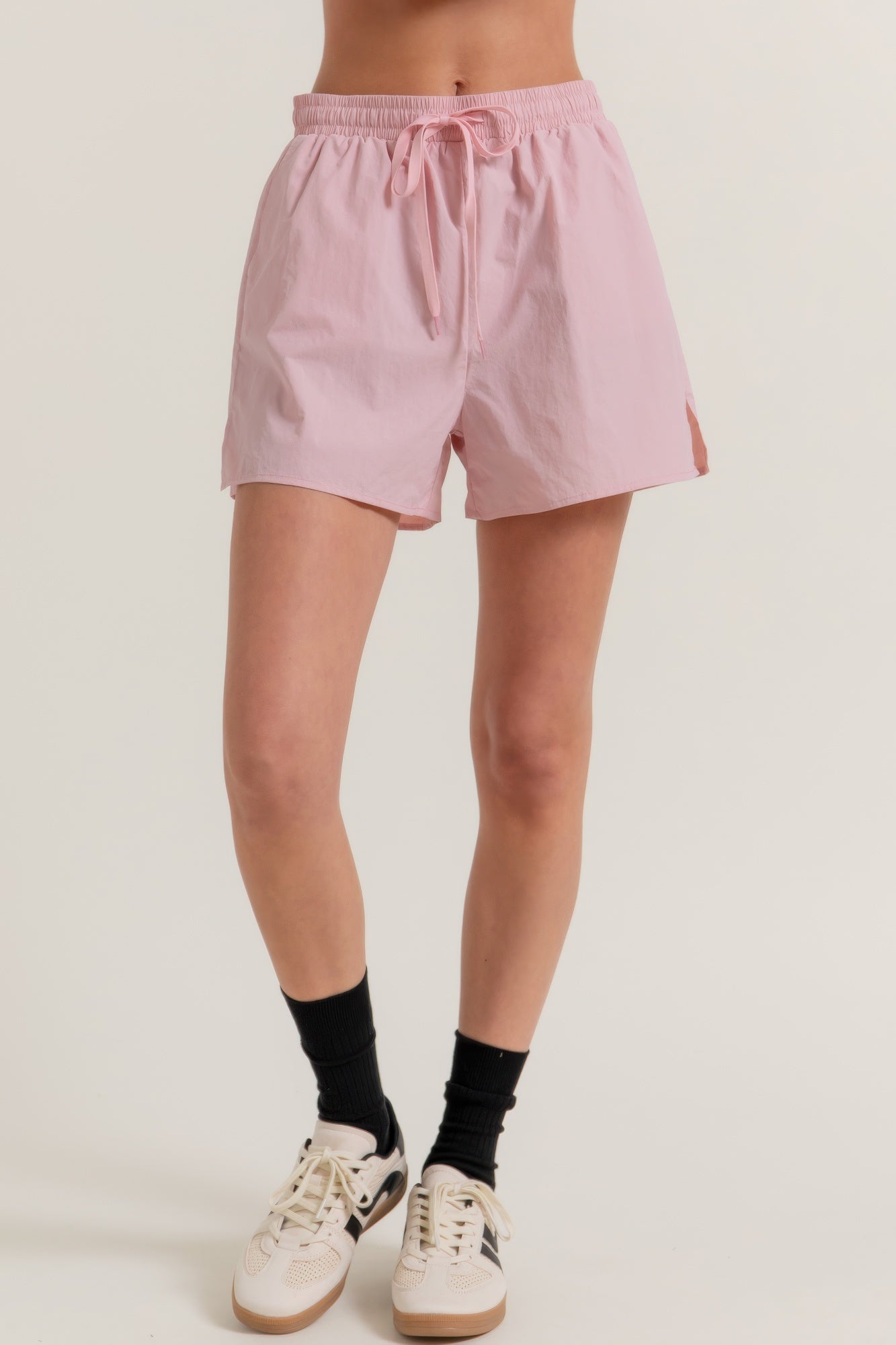 Anorak Side Slit Workout Shorts - Wear Arielle