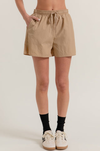 Anorak Side Slit Workout Shorts - Wear Arielle