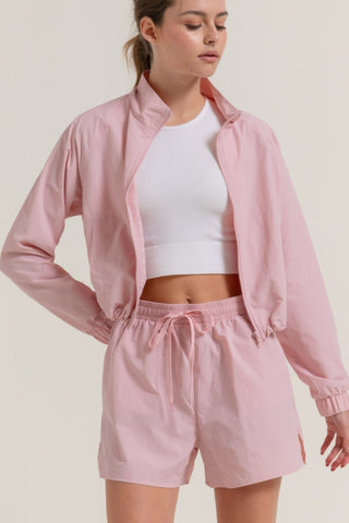 Anorak Side Slit Workout Shorts - Wear Arielle