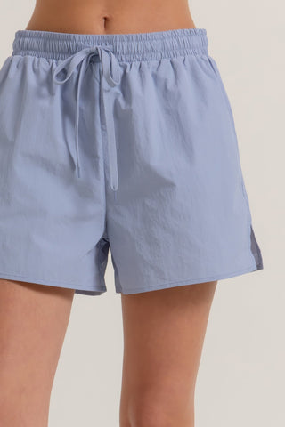 Anorak Side Slit Workout Shorts - Wear Arielle