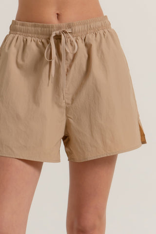 Anorak Side Slit Workout Shorts - Wear Arielle